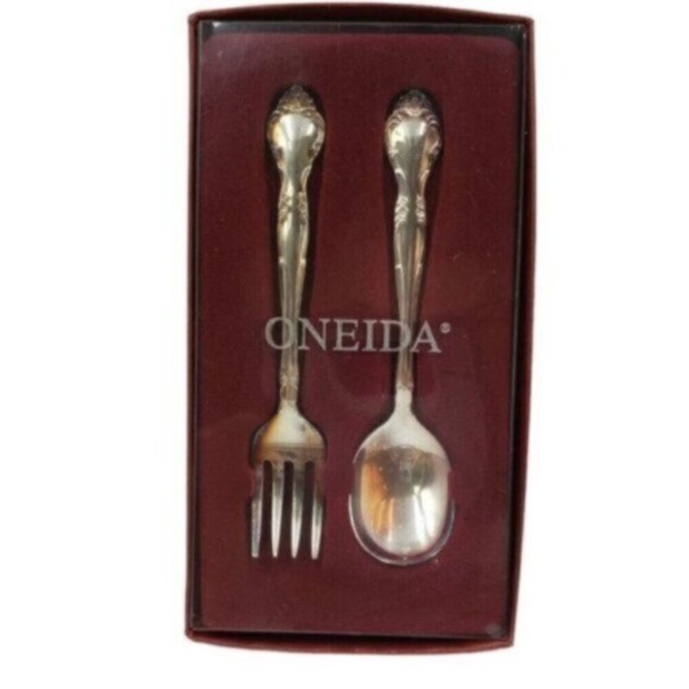 Oneida Affection Community Silverplate Infant Baby Toddler Set New in Box